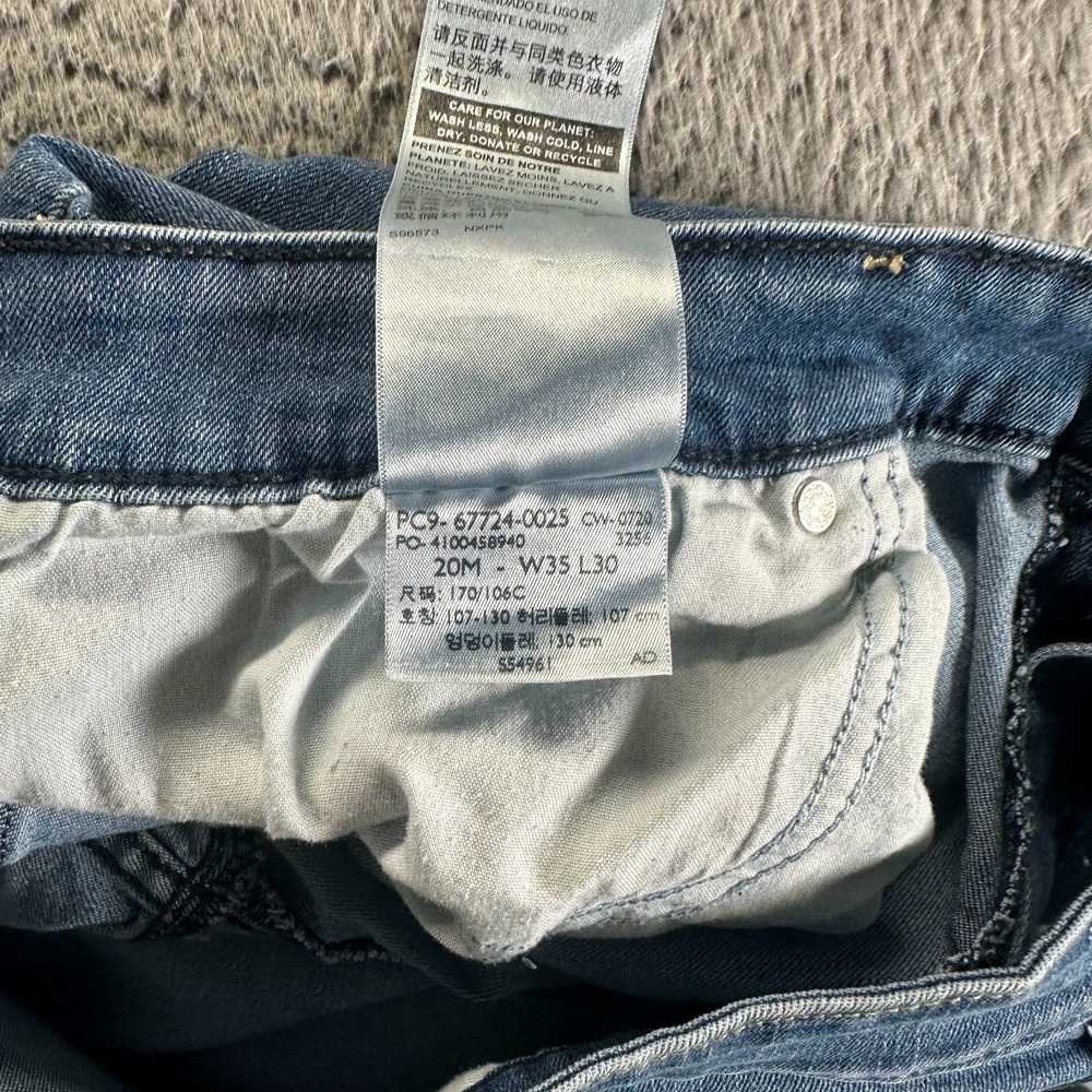Signature by Levi Strauss Jeans Womens 20 Blue Denim Straight Slim Fit Mid-Rise - Picture 6 of 12